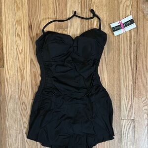 Black Women's One Piece Swimsuit